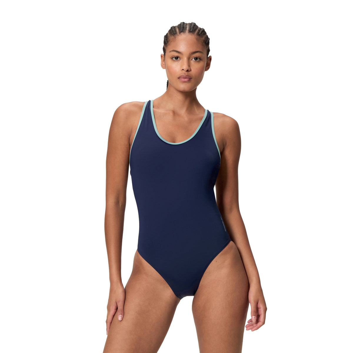 Speedo Sculpture BOOM BACK ONE Piece - PEACOAT/MOSS AGATE