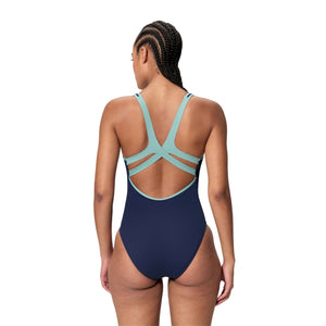 Speedo Sculpture BOOM BACK ONE Piece - PEACOAT/MOSS AGATE