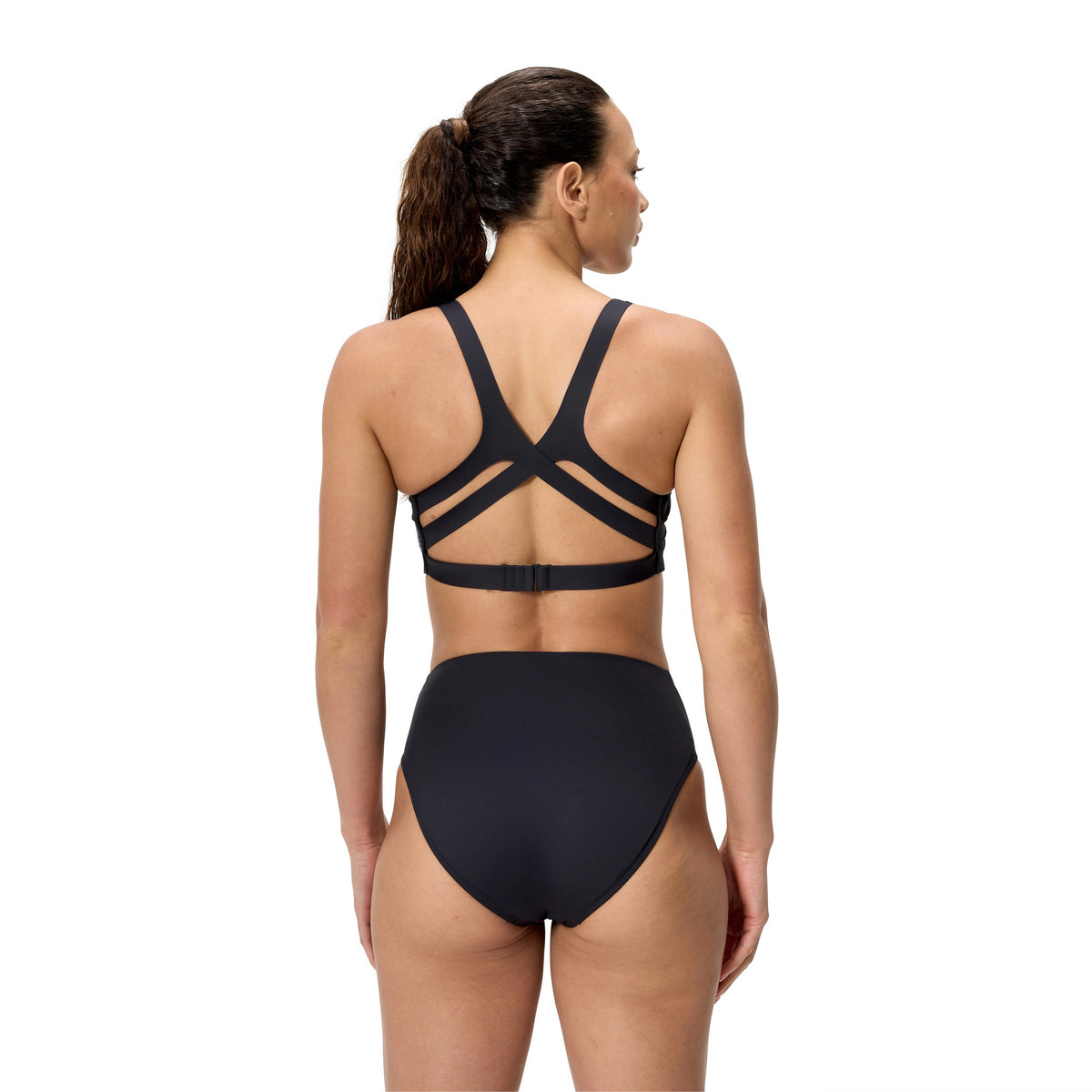 Speedo Sculpture BOOM BACK Bikini TOP - ANTHRACITE
