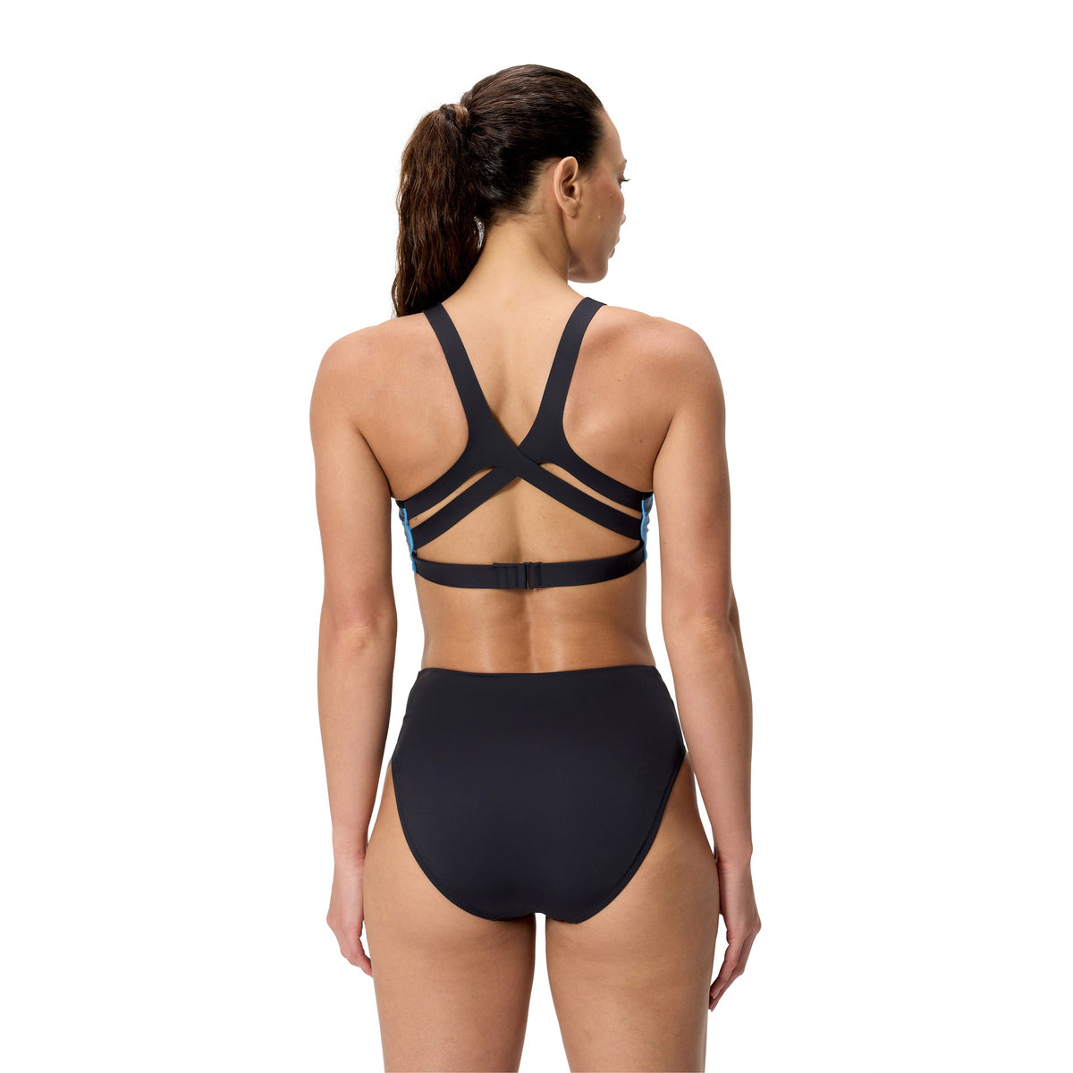 Speedo Sculpture BOOM BACK Bikini TOP - SKYDIVE/ANTHRACITE
