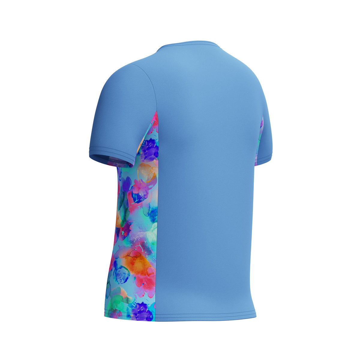 Speedo Short Sleeve Print Splice Rashguard - PERIWINKLE BLUE