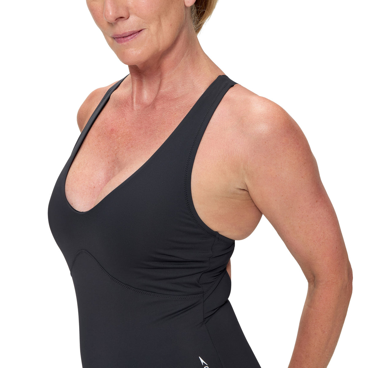 Speedo Sculpture Butterfly BACK ONE Piece - ANTHRACITE