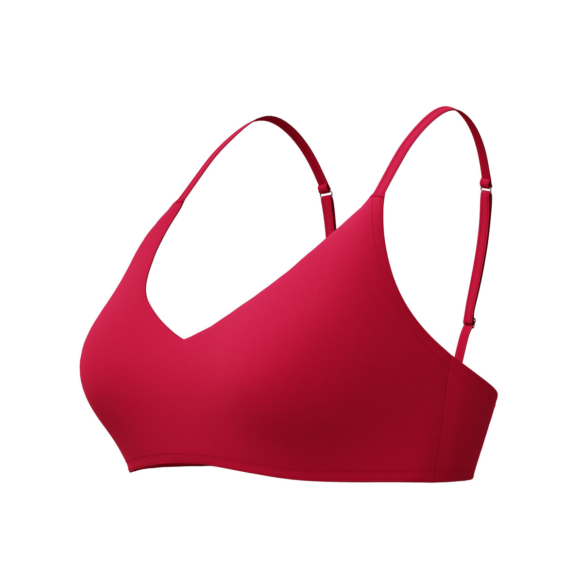 Speedo Solid Triangle Bikini TOP - RUBY