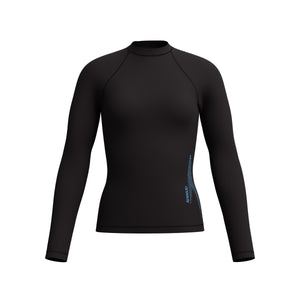 Speedo LONG Sleeve Solid BOOM Rashguard - ANTHRACITE