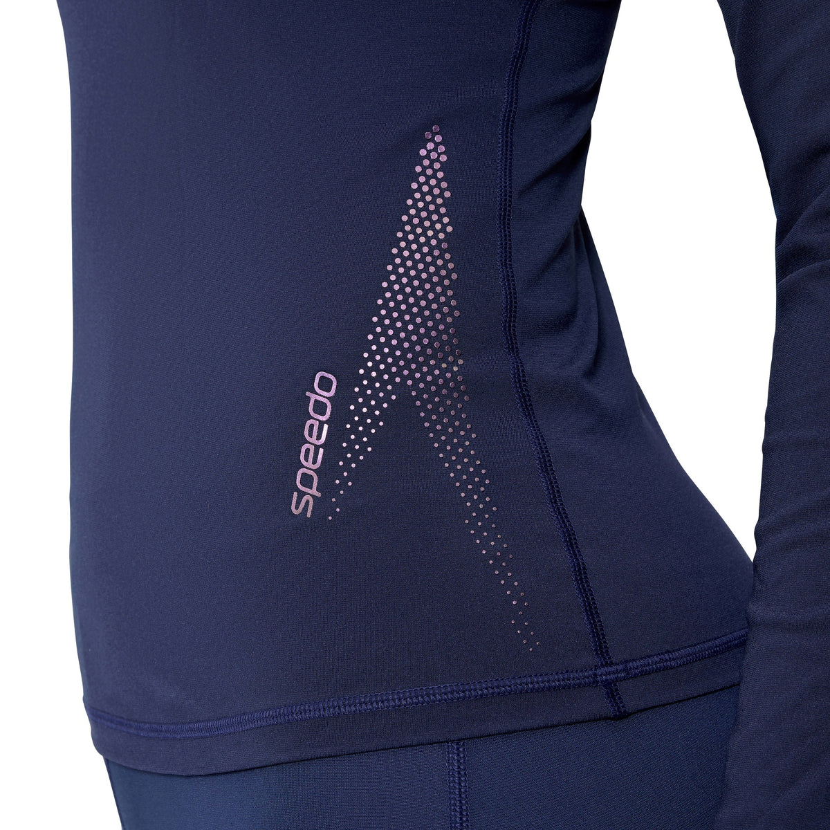 Speedo LONG Sleeve Solid BOOM Rashguard - PEACOAT