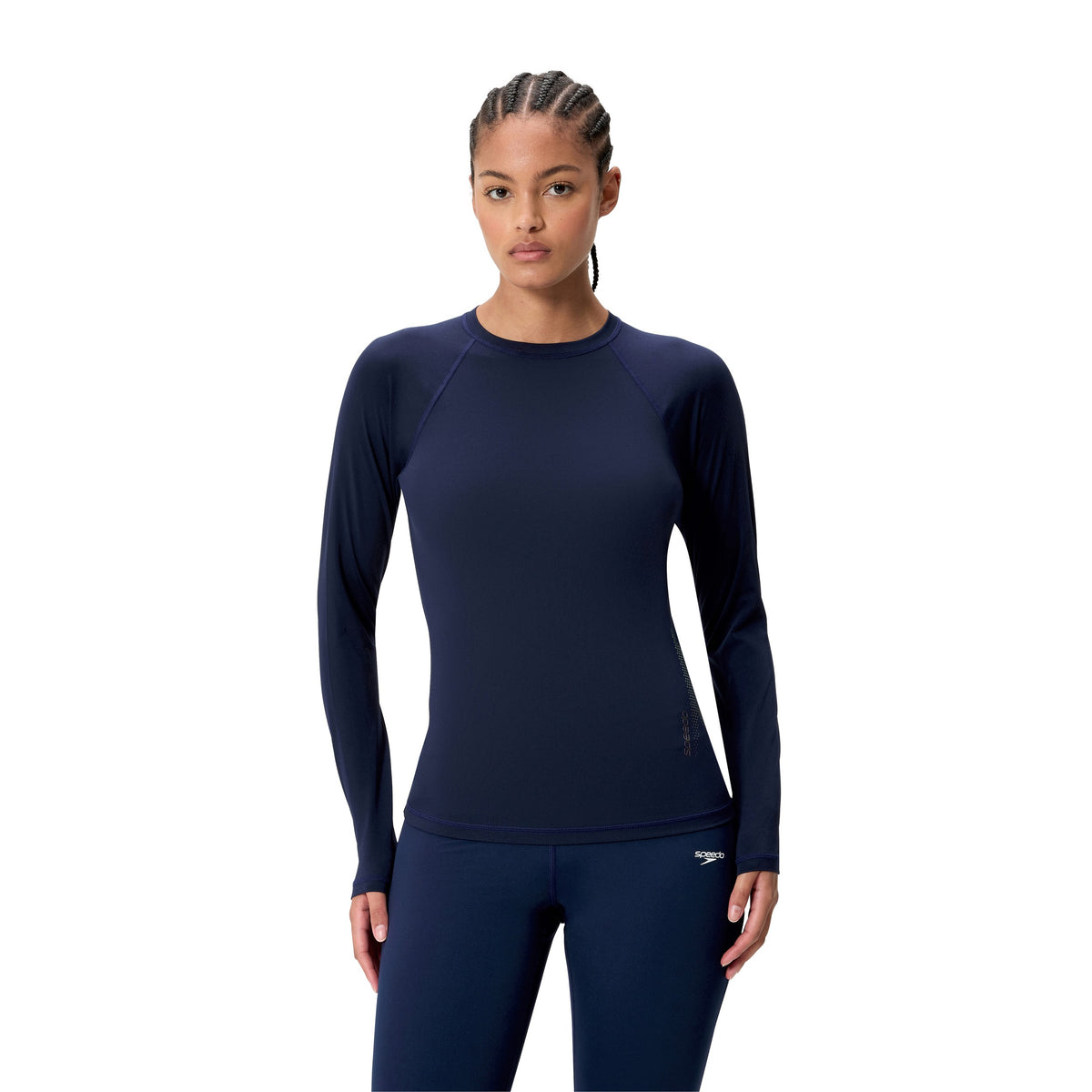 Speedo LONG Sleeve Solid BOOM Rashguard - PEACOAT