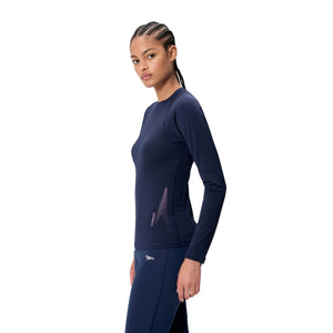 Speedo LONG Sleeve Solid BOOM Rashguard - PEACOAT