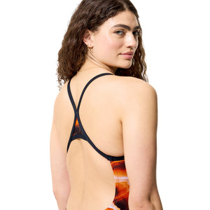 Speedo Female Lightning Turnback - TEAM ORANGE - W1
