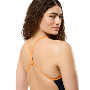 Speedo Women’s Endurance+ Max V-Back 2.0 - TEAM BLACK/ORANGE - view 2