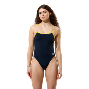 Speedo Women’s Endurance+ Max V-Back 2.0 - TEAM BLACK/GOLD - primary view