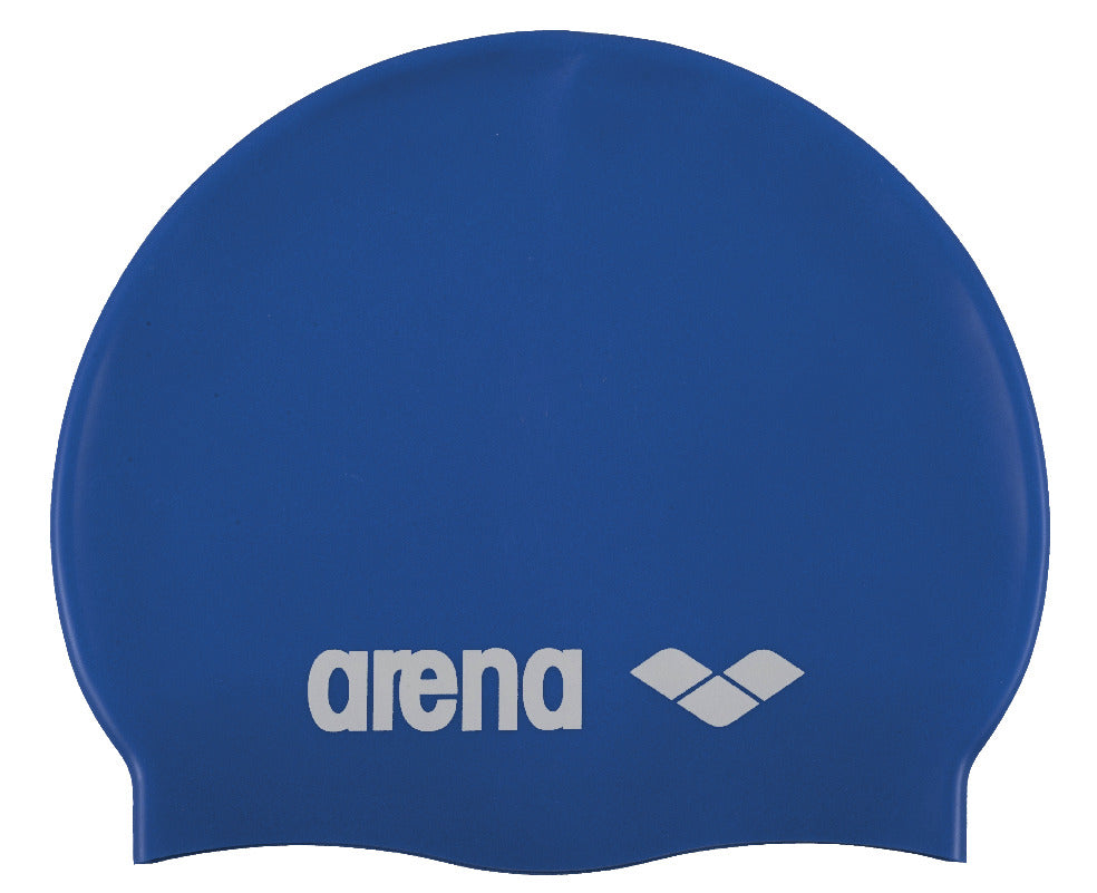 Arena Kids' Junior Classic Silicone Swim Cap - Skyblue-White