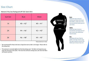 Adoretex Plus Size Women's Long Sleeve Rashguard UPF 50+ Swim Shirt - 25 product image 3