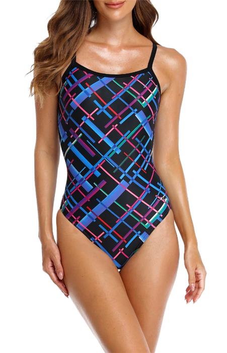 Adoretex Cross Puzzle Print Ladies Flyback 1-Piece - 26 product image 3