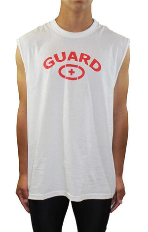Adoretex Men's Lifeguard Sleeveless Tanktop Cotton T-Shirt - 25 product image 2