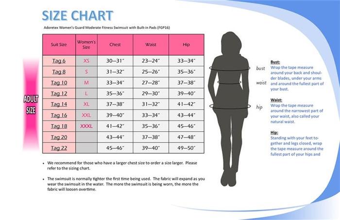 Adoretex Guard Women's Nylon/Lycra Moderate 1-Piece w/ Built-in Pads - 26 product image 5