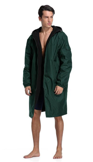 Adoretex Unisex Solid Fleece-Lined Swim Parka - 25