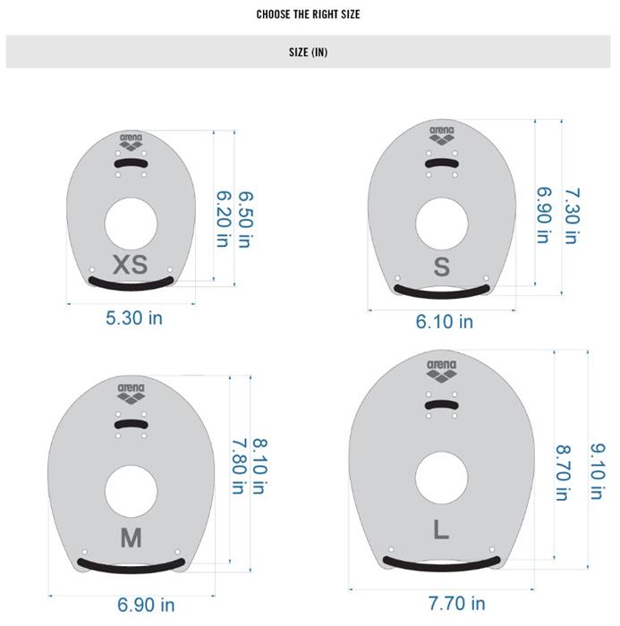 Arena Elite Hand Paddle II Stroke Training Paddle - 26