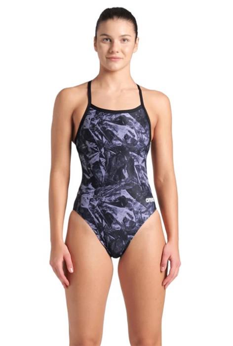 Arena Crackle Print MaxLife Eco Women's Challenge Back 1-Piece - 25