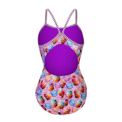 Dolfin Uglies Women's Bon Appetit Print V-Back One Piece - 26