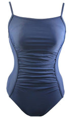 Adoretex Ladies Solid Shirred Adjustable Thin Strap 1-Piece - 25 product image