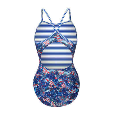 Dolfin Uglies Women's Brave Print V-Back One Piece - 26