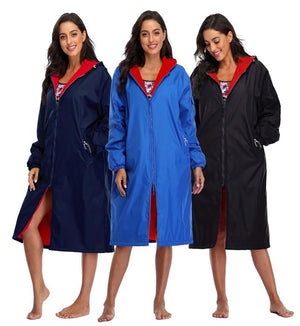 Adoretex Unisex Solid Fleece-Lined Swim Parka - 25