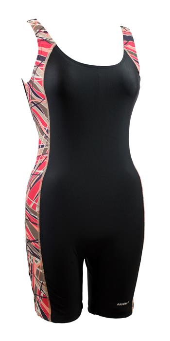 Adoretex Side Print Ladies Water Aerobics Unitard Boyleg Swimsuit - 25 product image 4