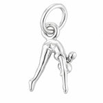 Female Diver Sterling Silver Charm or Pendant - 27