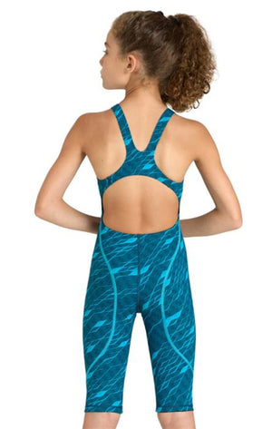 Arena Powerskin ST Next Girls U12 LTD Clean Sea Open Back Jr Tech Suit - 26