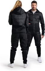 Arena Unisex Team Hooded Full-Zip Half-Quilted Jacket - 26