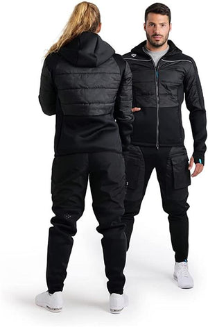 Arena Unisex Team Hooded Full-Zip Half-Quilted Jacket - 26