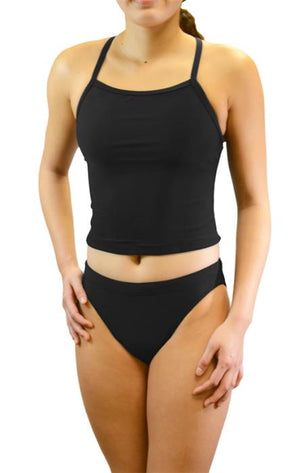 Adoretex Lycra Thin Strap Ladies Solid Tankini Set - 25 product image
