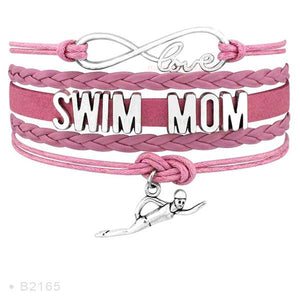 Swim Mom Wrap Bracelet