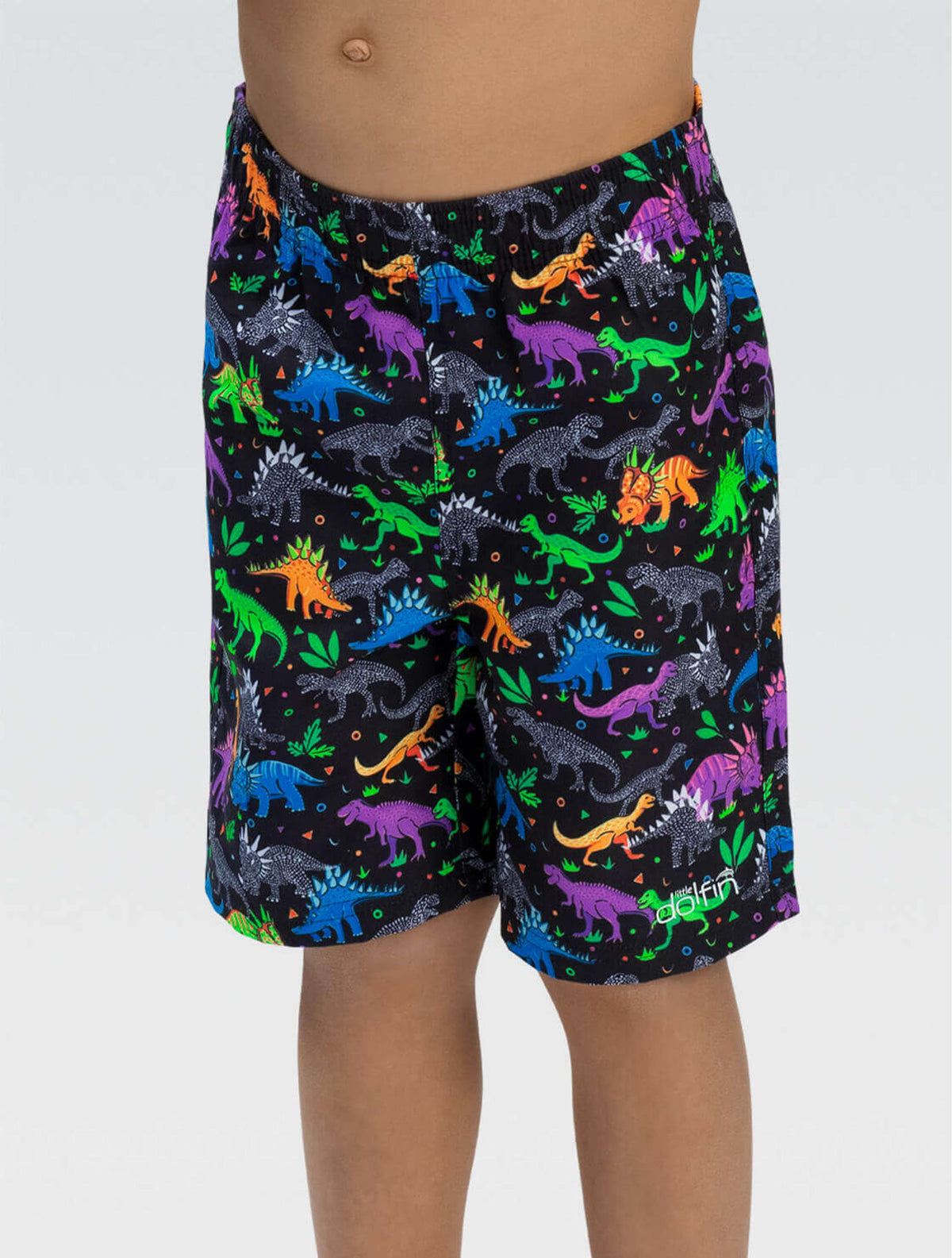 Little Dolfin Boys' Dinomite Swim Trunks - Dinomite front-extra