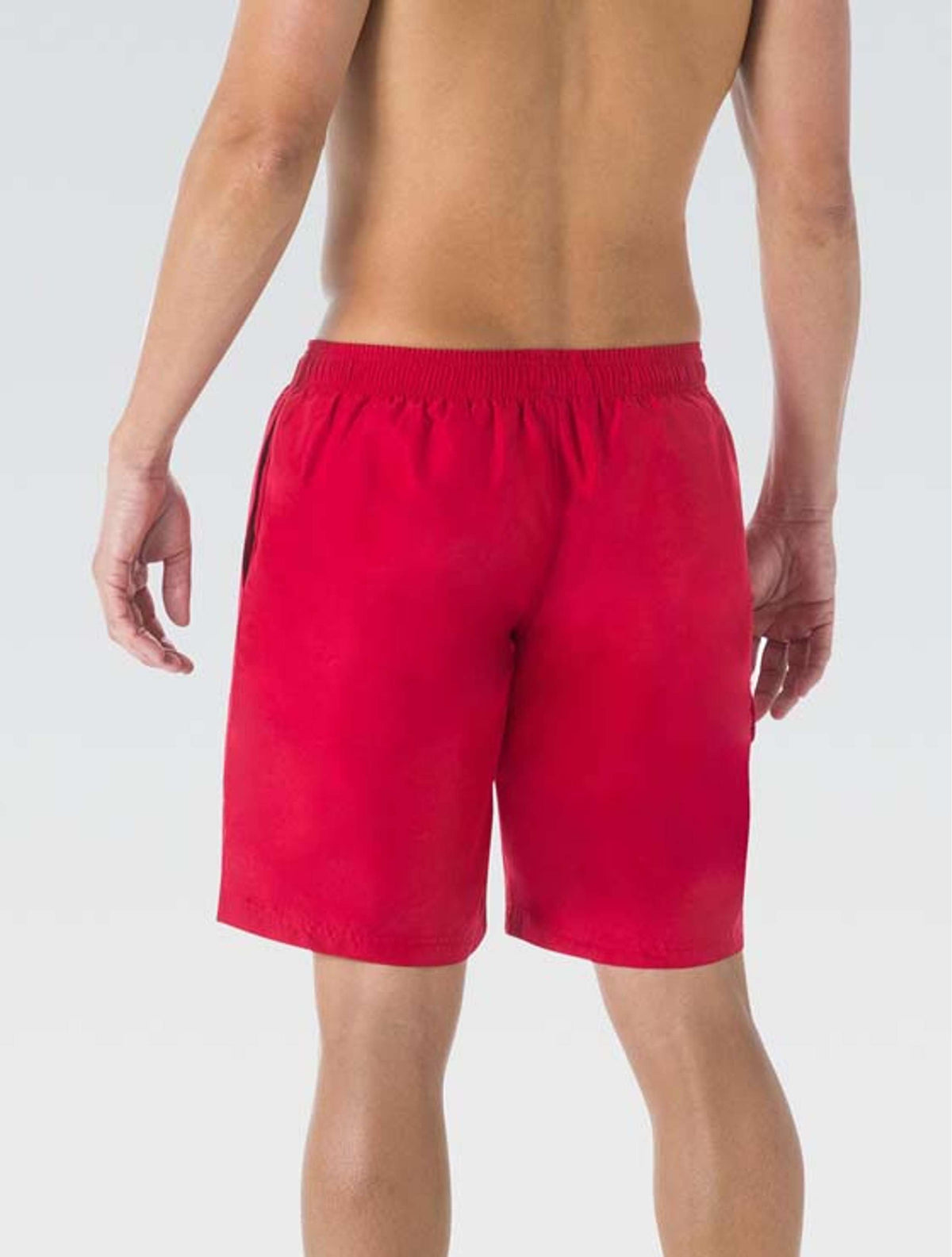 Men's Red Classic Board Shorts - Red Classic back