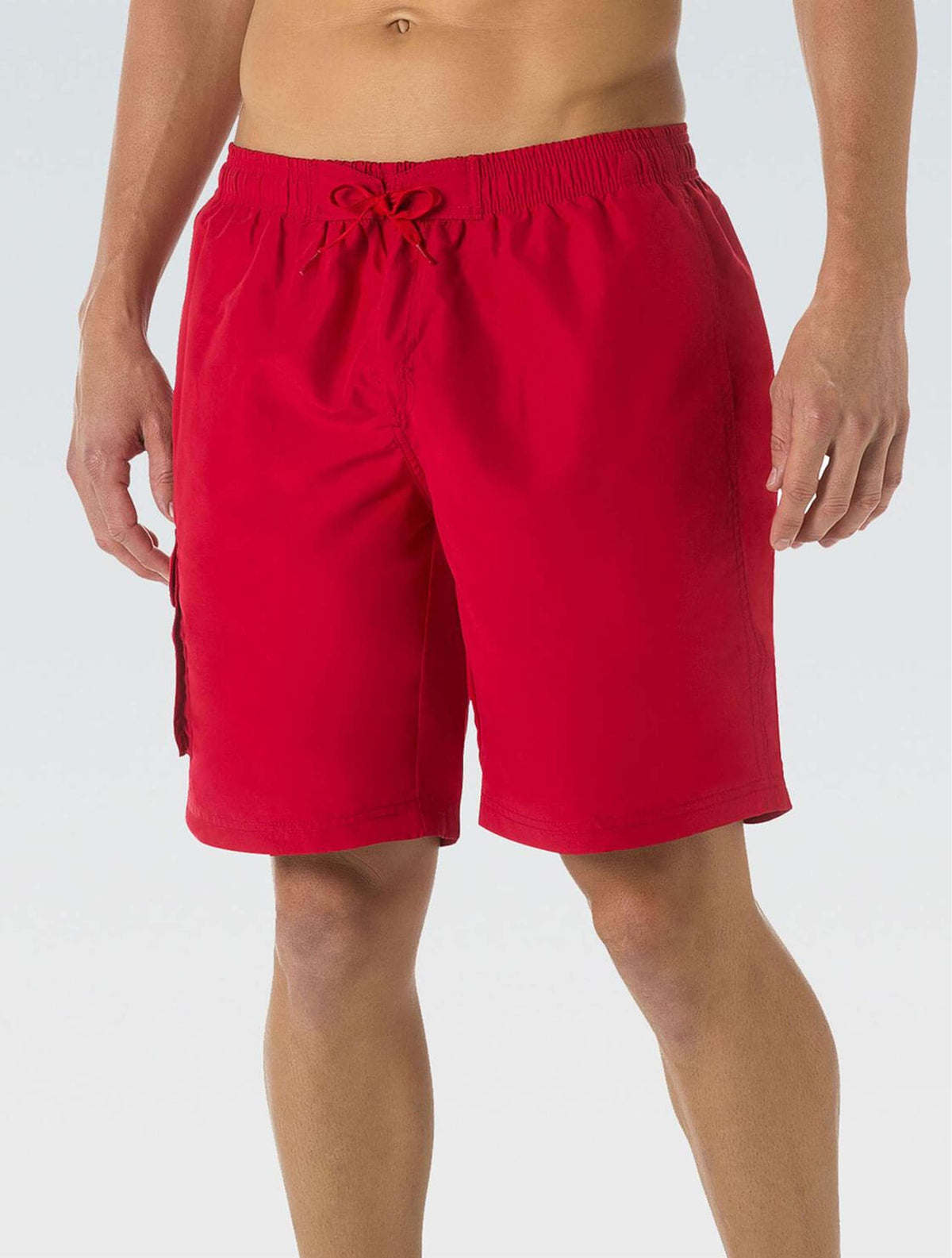 Men's Red Classic Board Shorts - Red Classic front