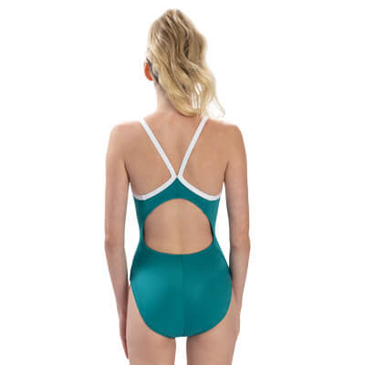 Dolfin Uglies Women's Solid Jade V-Back One Piece - 26