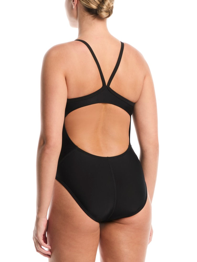 Nike Swim Women's Racerback One Piece - Black alternate image 1
