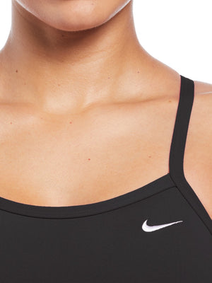 Nike Swim Hydrastrong Essential Women's Racerback One Piece - Black alternate image 3
