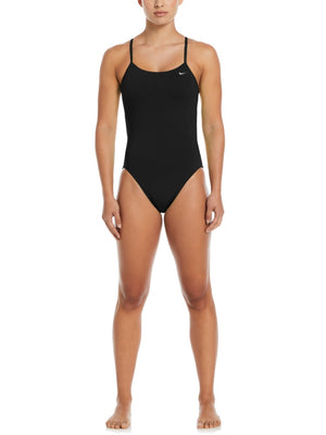 Nike Swim Hydrastrong Essential Women's Cutout One Piece - Black alternate image 2