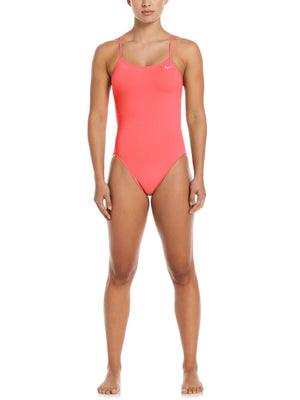 Nike Swim Hydrastrong Essential Women's Cutout One Piece - Hot Punch alternate image 2