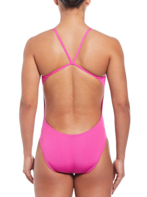 Nike Swim Hydrastrong Essential Women's Cutout One Piece - Fire Pink alternate image 1