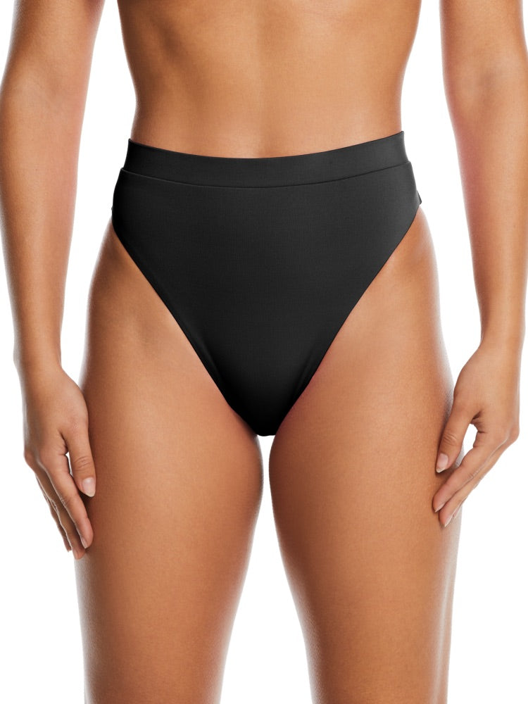 Nike Swim Effortless Essential Women's High Waist Bikini Bottom - Black