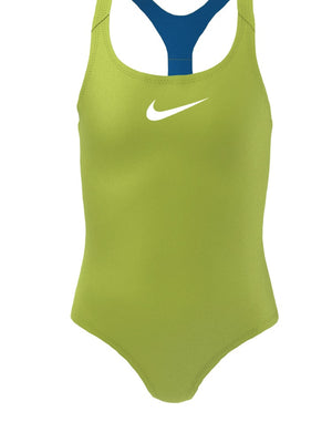Nike Swim Effortless Essential Big Kids' (Girls') Racerback One Piece - Atomic Green alternate image 2