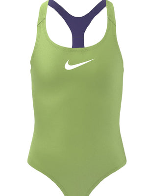 Nike Swim Effortless Essential Big Kids' (Girls') Racerback One Piece - Ghost Green alternate image 1