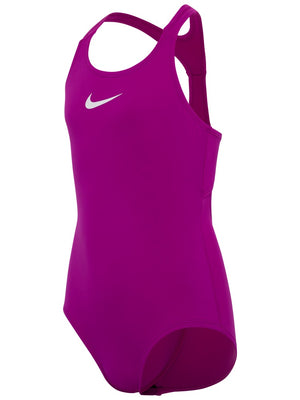 Nike Swim Effortless Essential Big Kids' (Girls') Racerback One Piece - Red Plum
