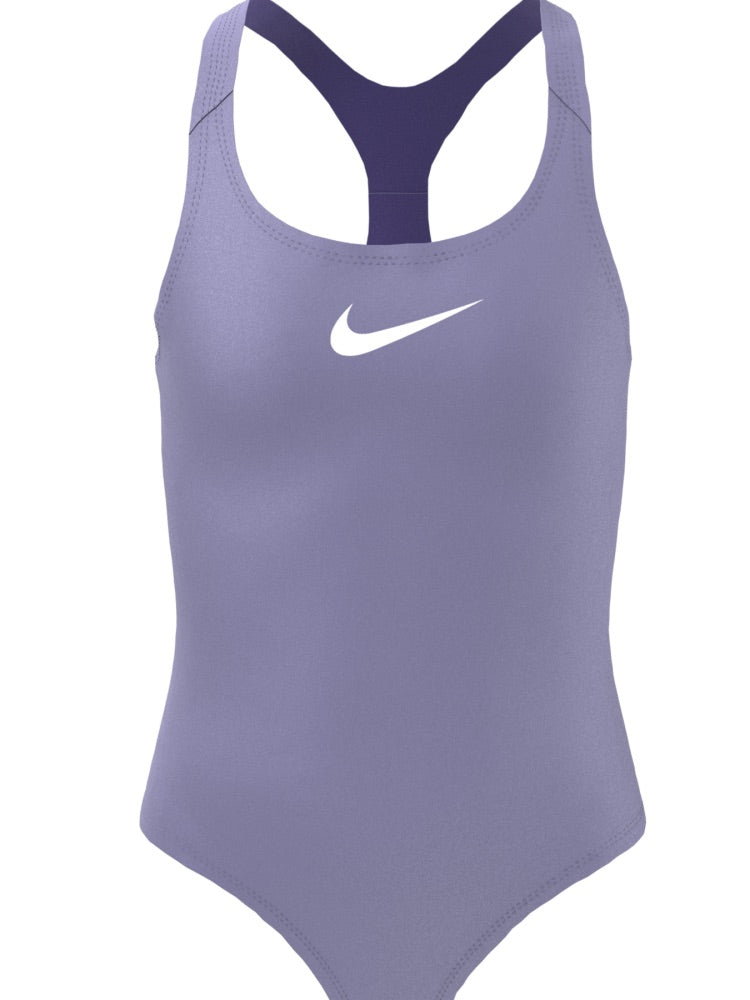 Nike Swim Effortless Essential Big Kids' (Girls') Racerback One Piece - Purple Pulse alternate image 2