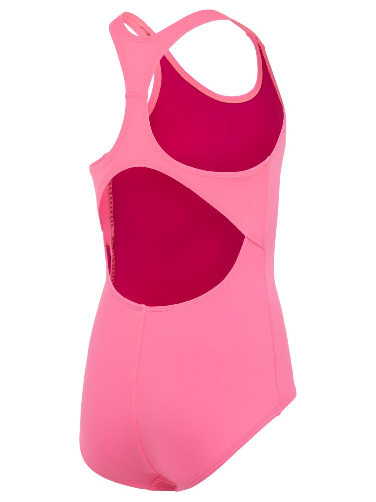 Nike Swim Effortless Essential Big Kids' (Girls') Racerback One Piece - Sunset Pulse alternate image 1
