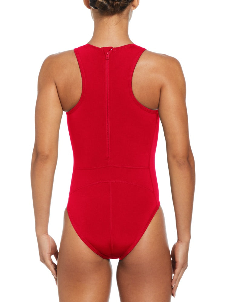 Nike Swim Hydrastrong Women's Water Polo One Piece - University Red alternate image 1