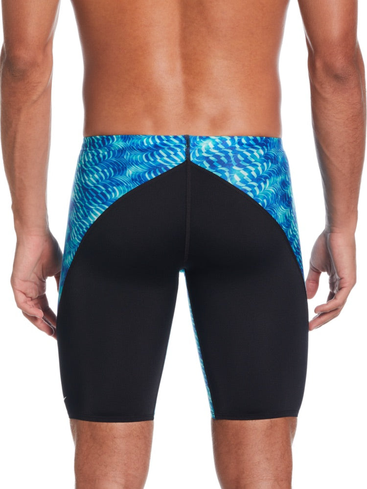 Nike Swim Hydrastrong Pool Lanes Men's Jammer - Blue Green alternate image 1
